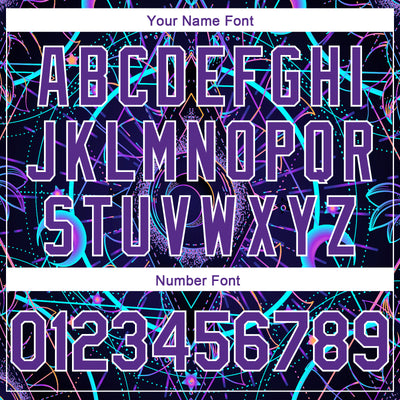 Custom Purple White 3D Pattern Design Magic Mushrooms Over Sacred Geometry Psychedelic Hallucination Authentic Basketball Jersey