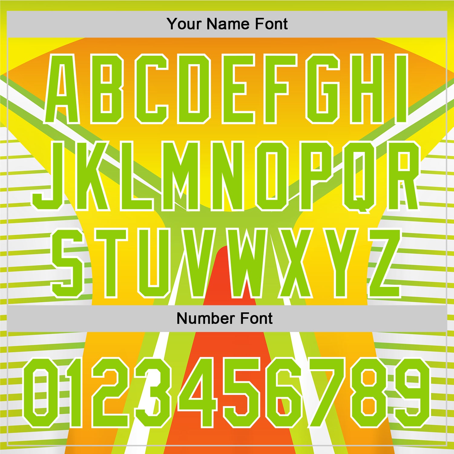 Custom Orange Neon Green-White 3D Pattern Design Abstract Sport Authentic Baseball Jersey