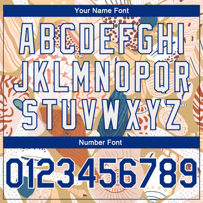 Custom City Cream Royal-White 3D Pattern Beach Seashells And Starfishes Authentic Basketball Jersey