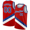 Custom Red Royal-White Modern Authentic City Edition Basketball Jersey