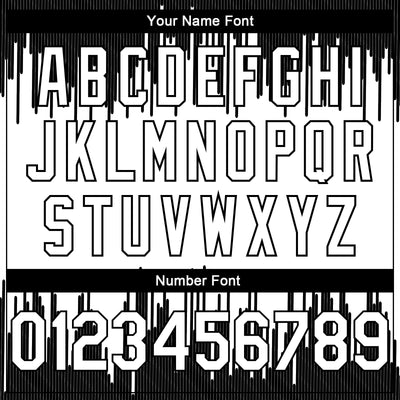 Custom White Black Abstract Vertical Lines Authentic City Edition Basketball Jersey