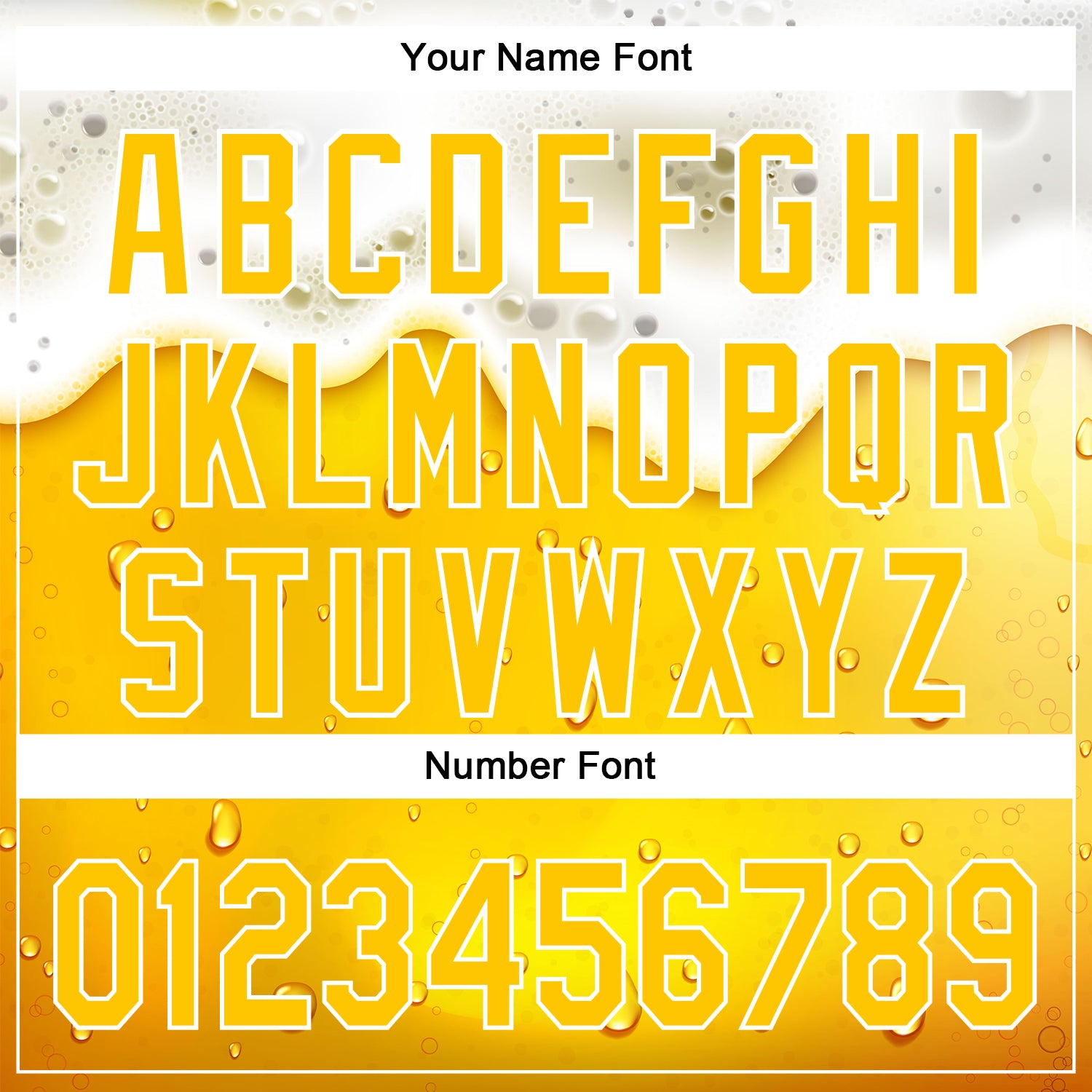 Custom Yellow White 3D Pattern Design Beer Authentic Baseball Jersey