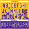 Custom Gold Purple-White Holiday Travel Monuments Silhouette Authentic City Edition Basketball Jersey