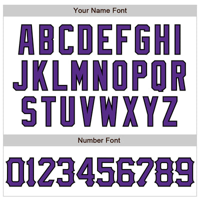 Custom White Purple-Black 3D Pattern Design Abstract Splash Authentic Baseball Jersey