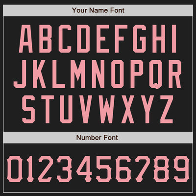 Custom Graffiti Pattern Medium Pink-Black 3D Scratch Authentic Baseball Jersey