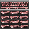 Custom Graffiti Pattern Black Old Gold-Red 3D Scratch Authentic Baseball Jersey