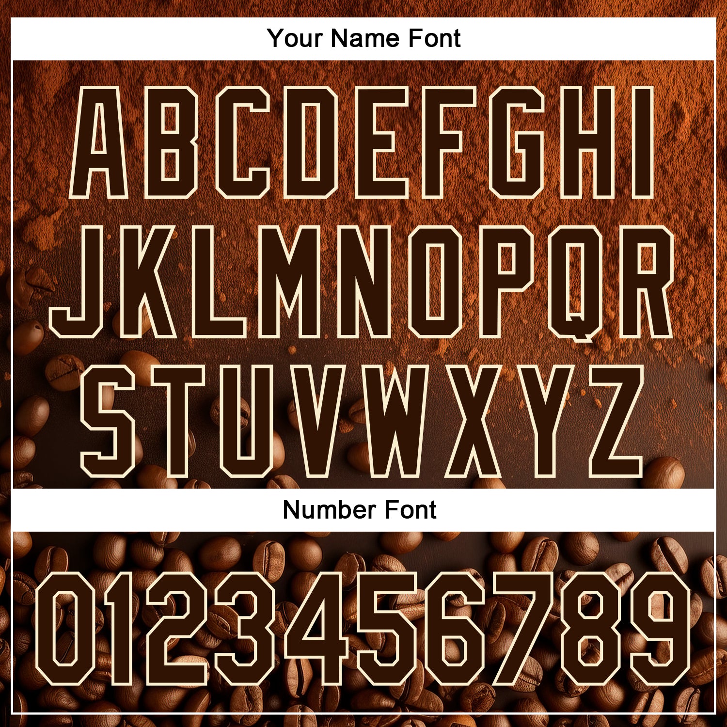 Custom Brown Cream 3D Pattern Design International Coffee Day Authentic Baseball Jersey