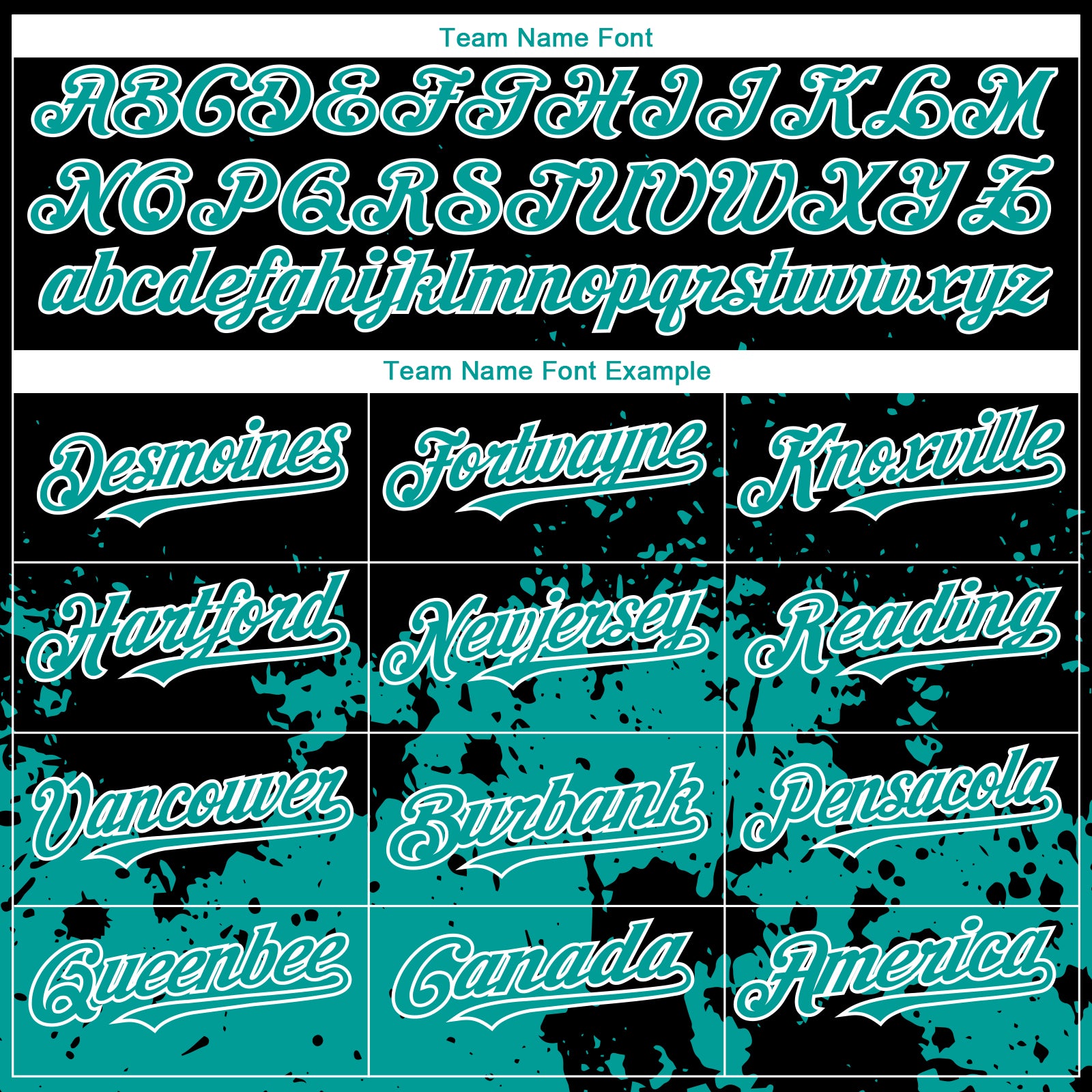 Custom Black Teal-White 3D Pattern Design Abstract Splash Grunge Art Authentic Baseball Jersey