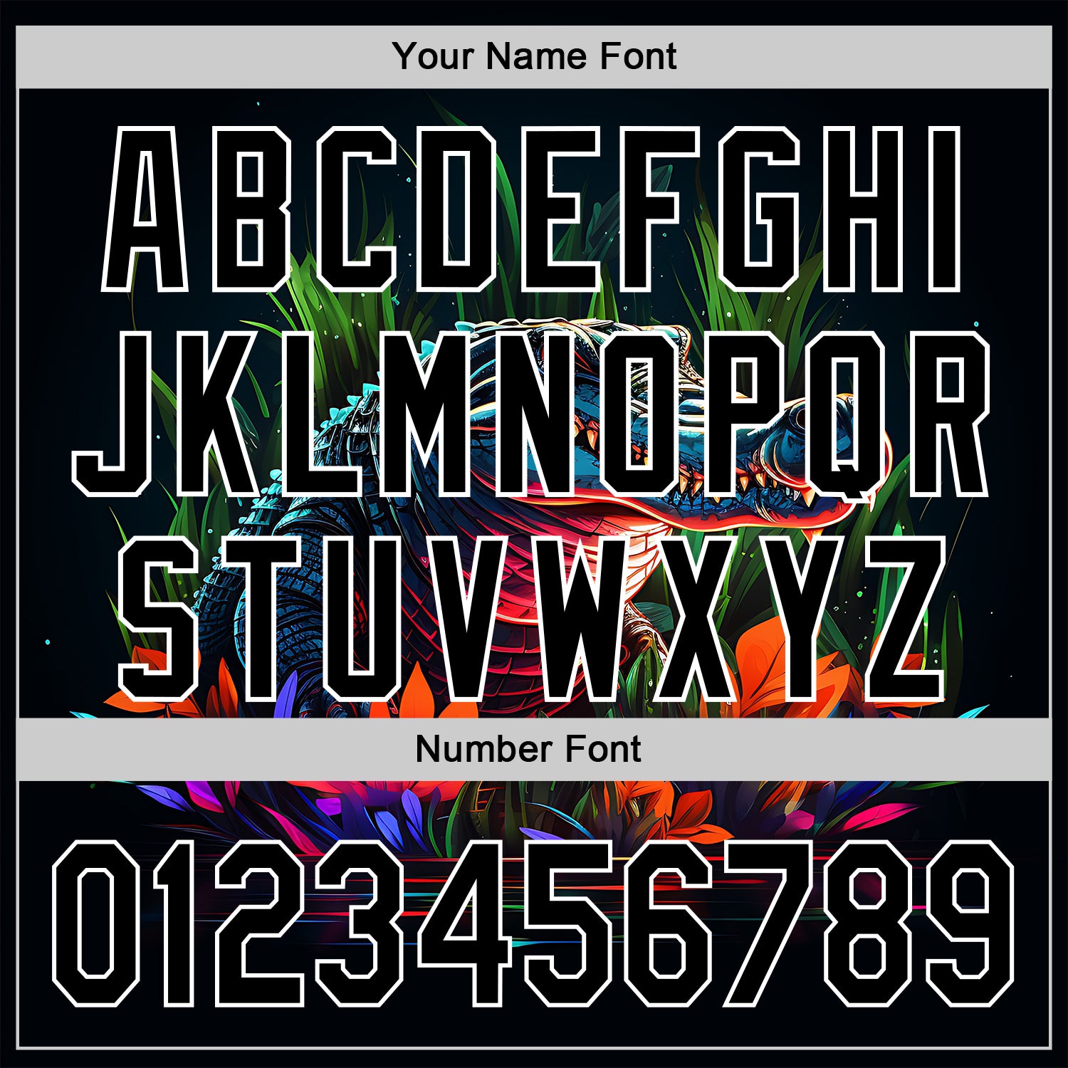 Custom Black White 3D Pattern Design Neon Crocodile Authentic Baseball Jersey