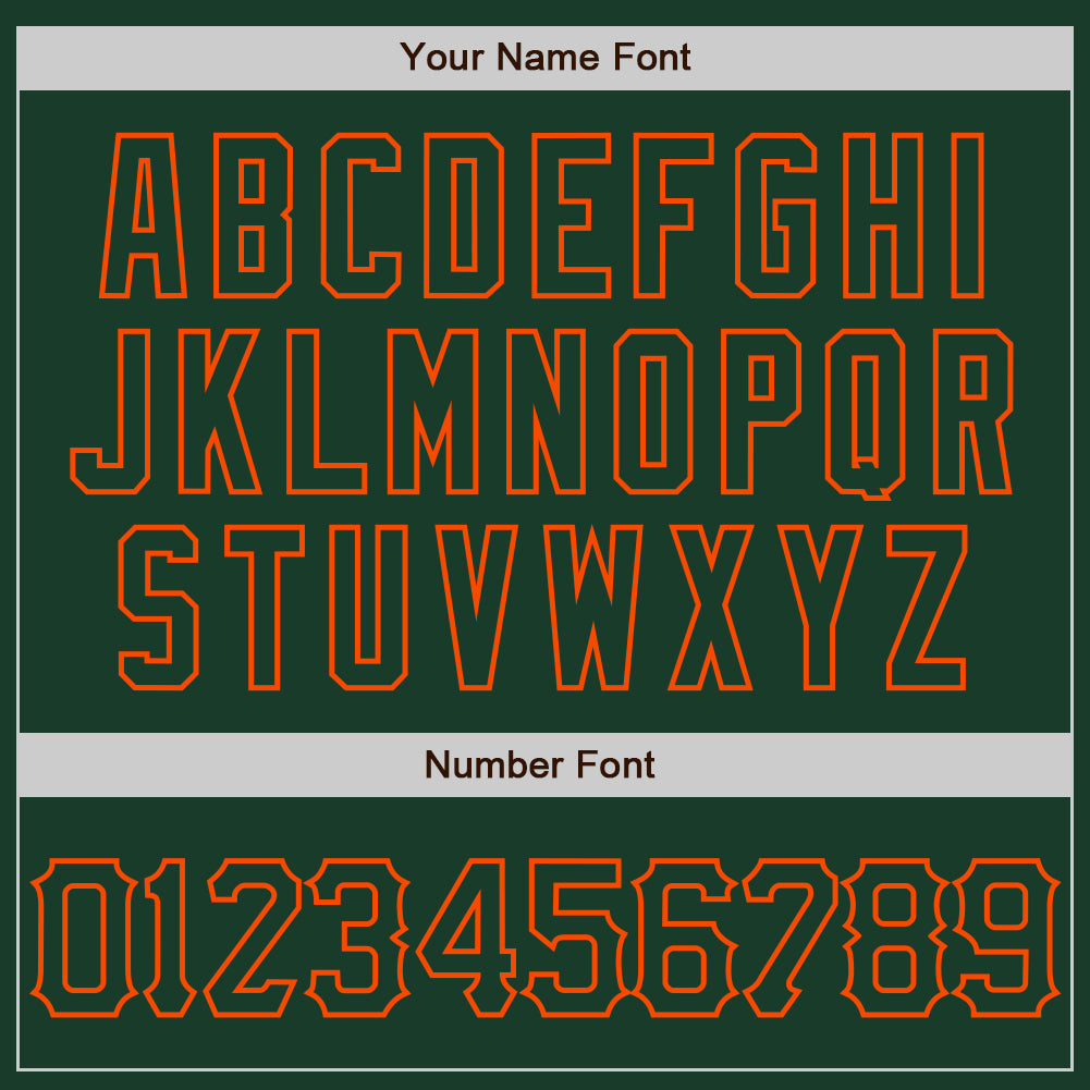 Custom Green Orange 3D Pattern Design Abstract Network Authentic Baseball Jersey