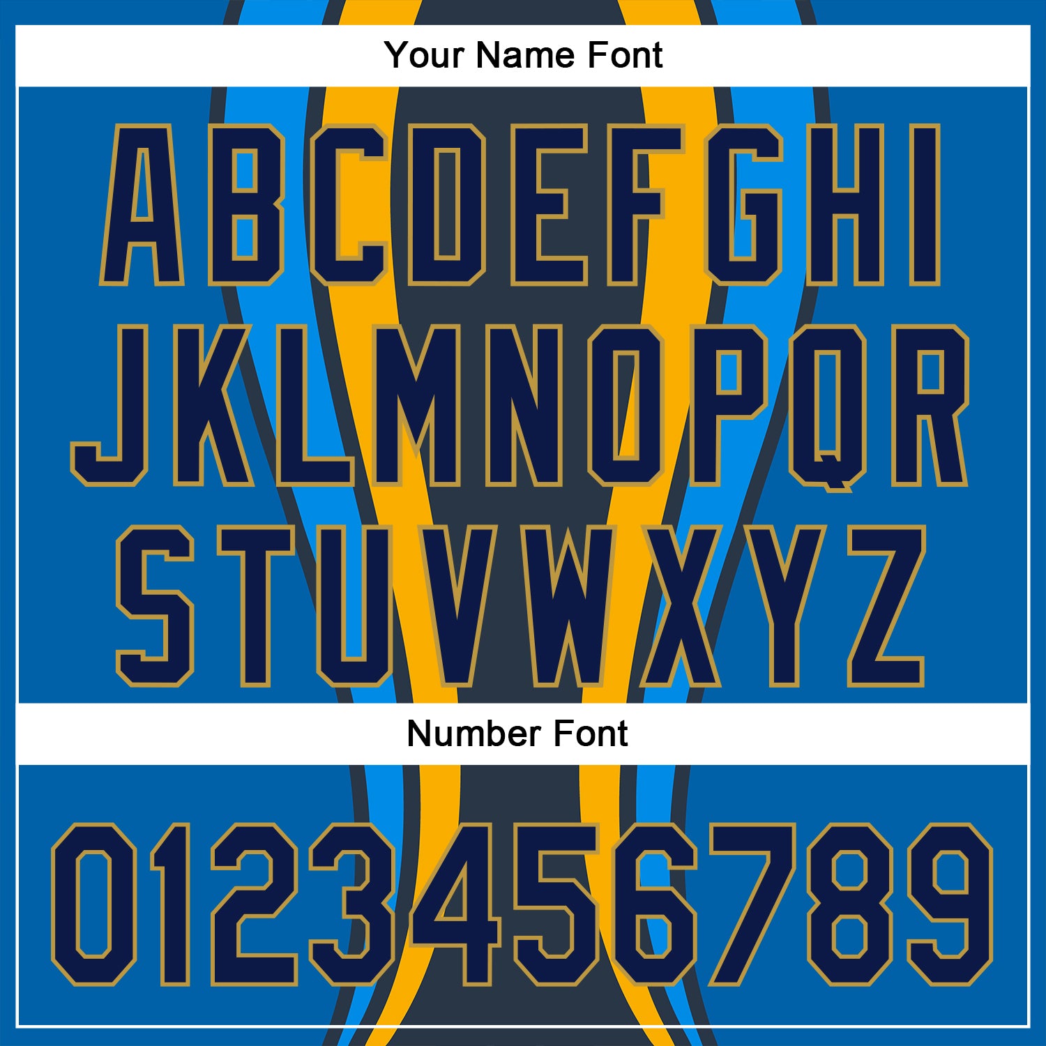 Custom Royal Navy-Old Gold 3D Pattern Design Side Stripes Authentic Baseball Jersey