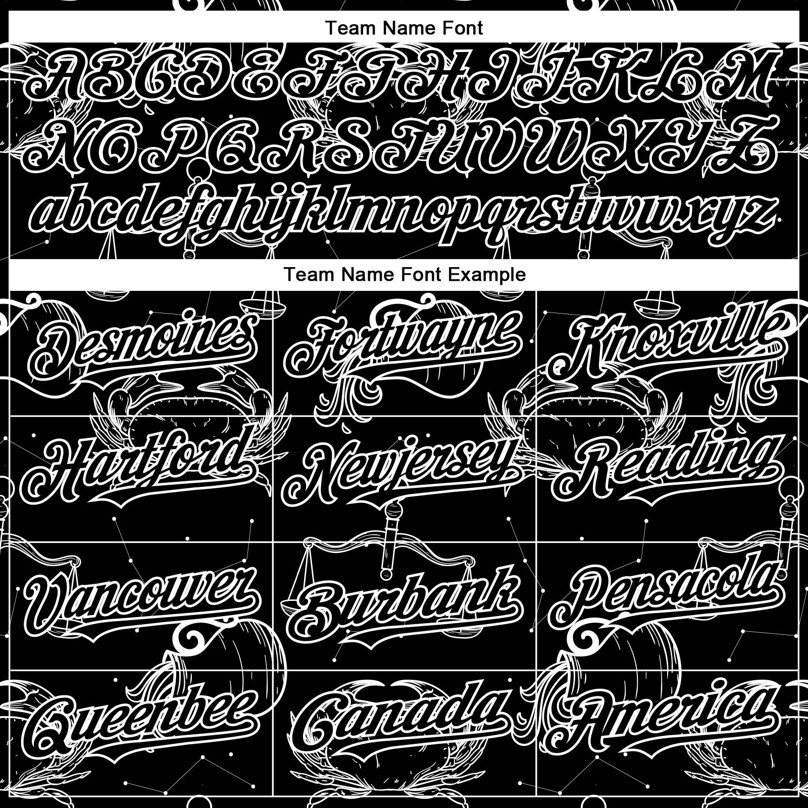 Custom Black White 3D Pattern Design Zodiac Authentic Baseball Jersey