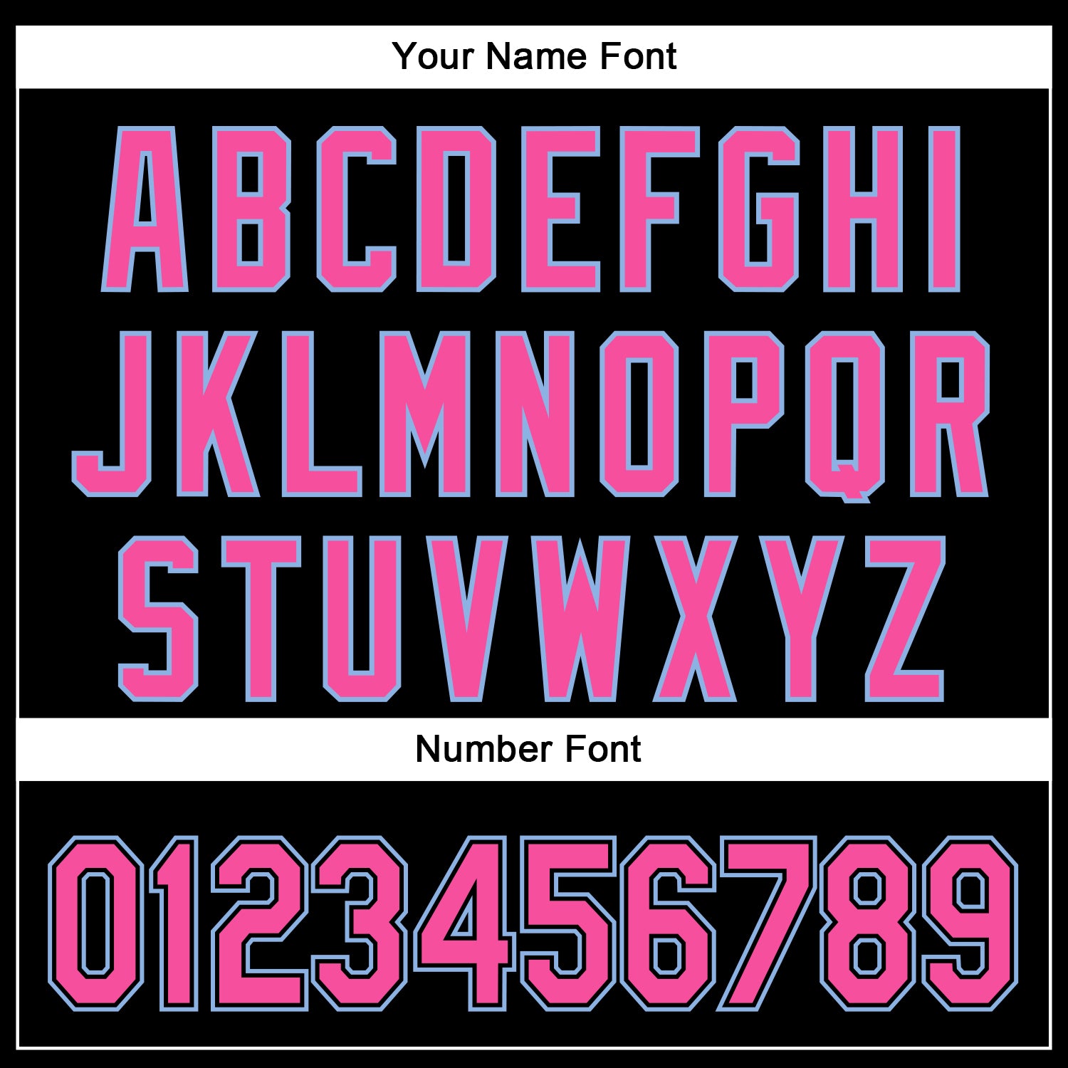 Custom Black Pink-Light Blue 3D Pattern Design Curve Solid Authentic Baseball Jersey