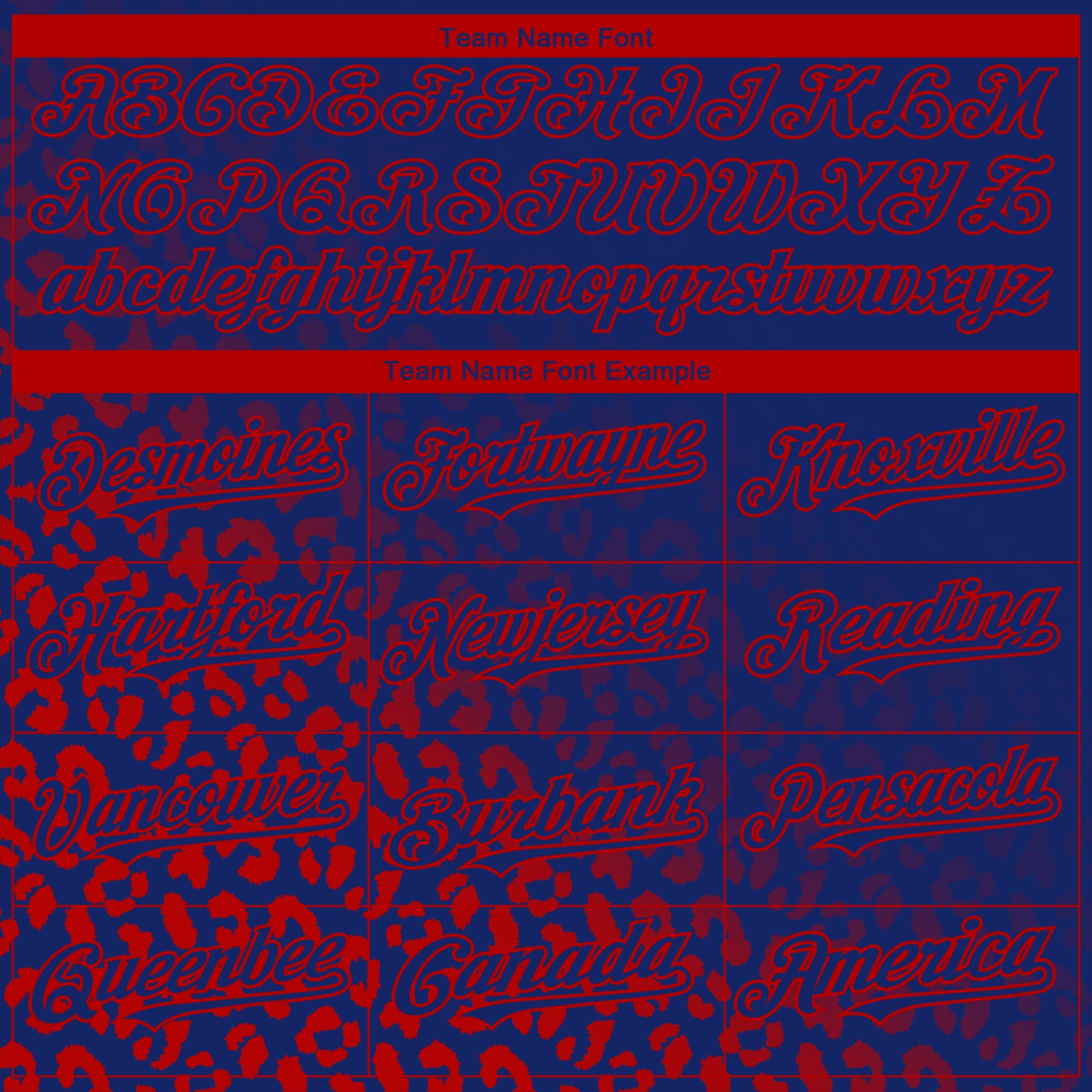 Custom Royal Red 3D Pattern Design Leopard Print Fade Fashion Authentic Baseball Jersey