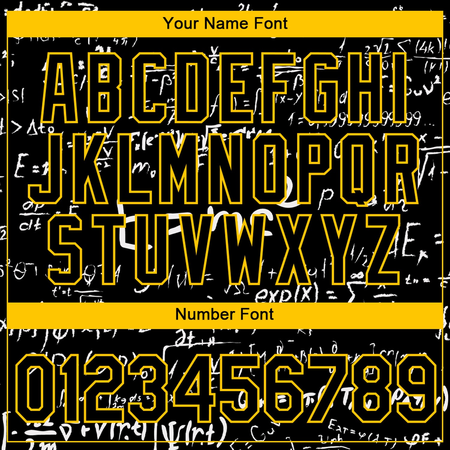 Custom 3D Pattern Design Math Performance T-Shirt