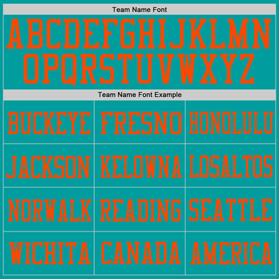 Custom Aqua Aqua-Orange Mesh Authentic Football Jersey