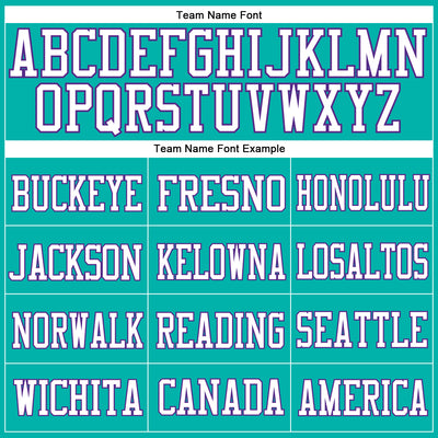 Custom Aqua White-Purple Mesh Authentic Football Jersey