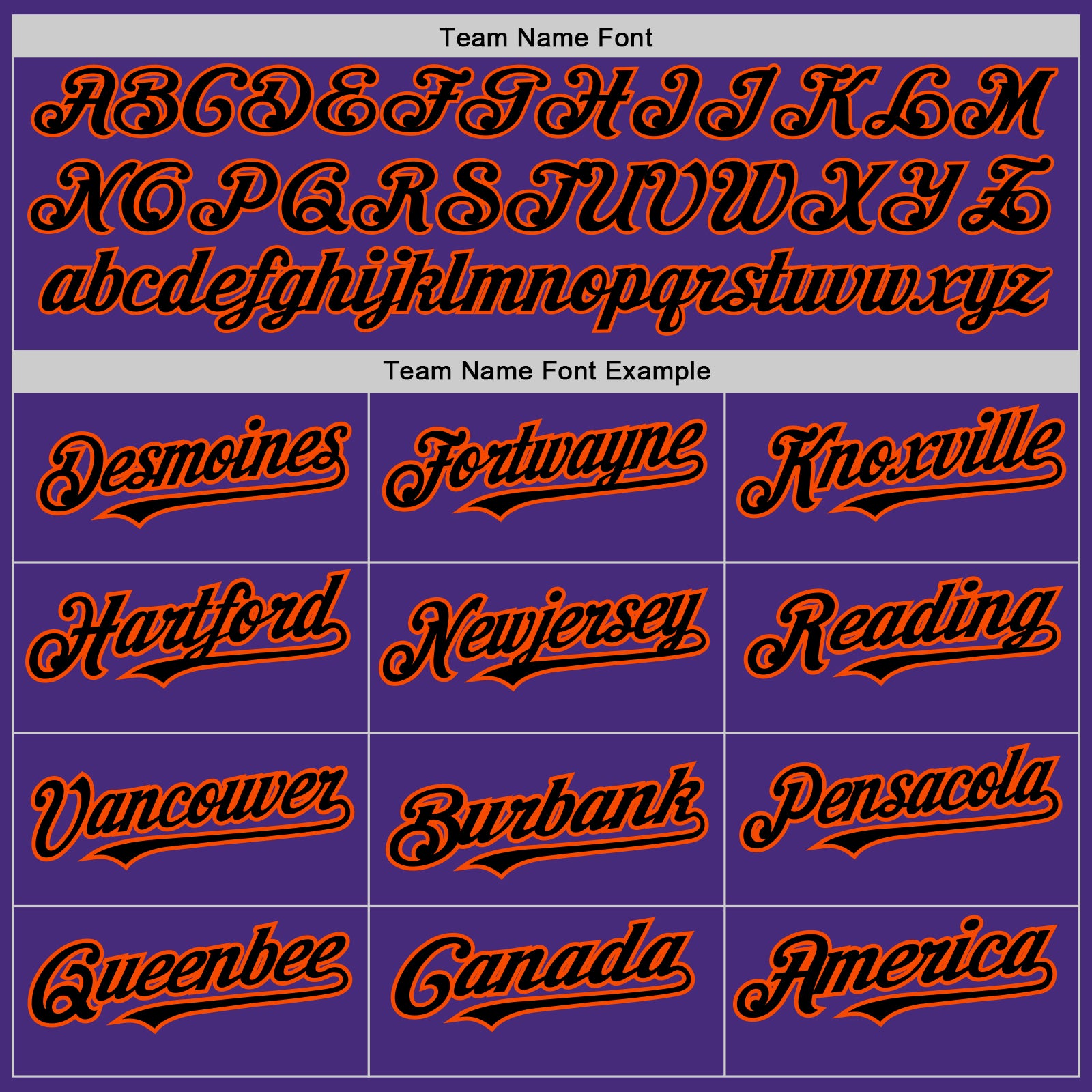 Custom Purple Black-Orange 3 Colors Arm Shapes Authentic Baseball Jersey