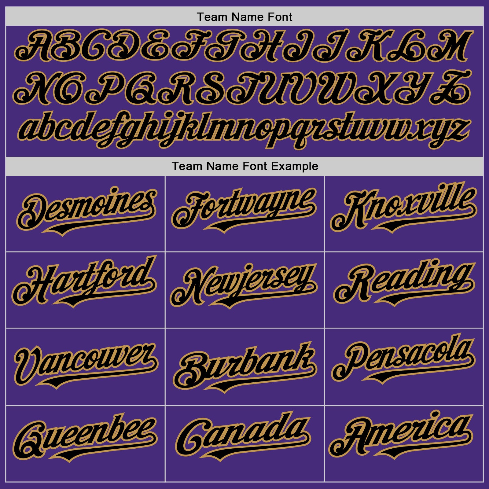 Custom Purple Black-Old Gold 3 Colors Arm Shapes Authentic Baseball Jersey