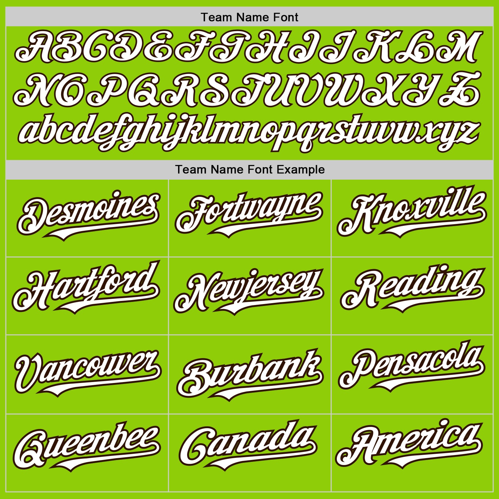 Custom Neon Green White-Brown 3 Colors Arm Shapes Authentic Baseball Jersey