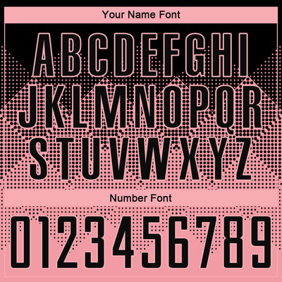 Custom Medium Pink Black Round Neck Sublimation Basketball Suit Jersey