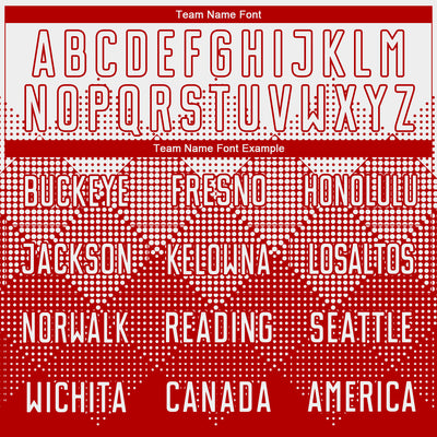 Custom Red White Round Neck Sublimation Basketball Suit Jersey