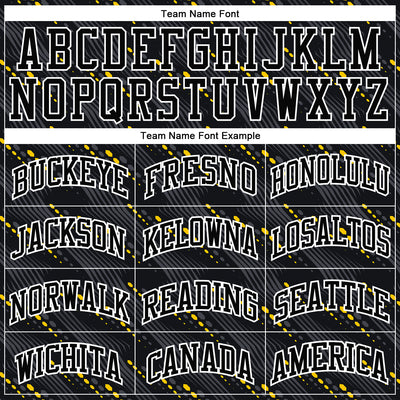 Custom Black Gold-White Round Neck Sublimation Basketball Suit Jersey