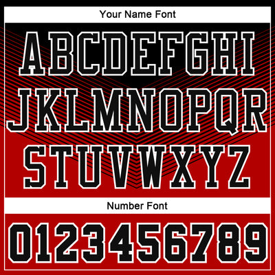 Custom Red Black-White Round Neck Sublimation Basketball Suit Jersey