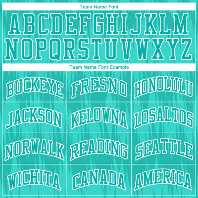 Custom Aqua White Round Neck Sublimation Basketball Suit Jersey