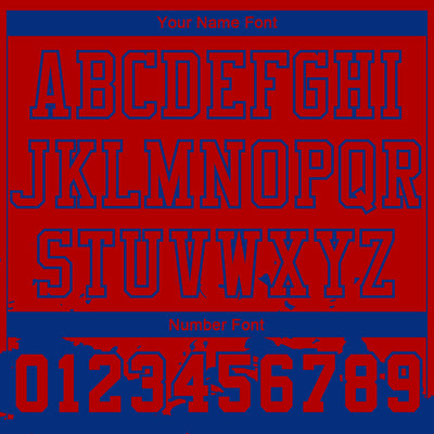 Custom Red Royal Color Splash Round Neck Sublimation Basketball Suit Jersey