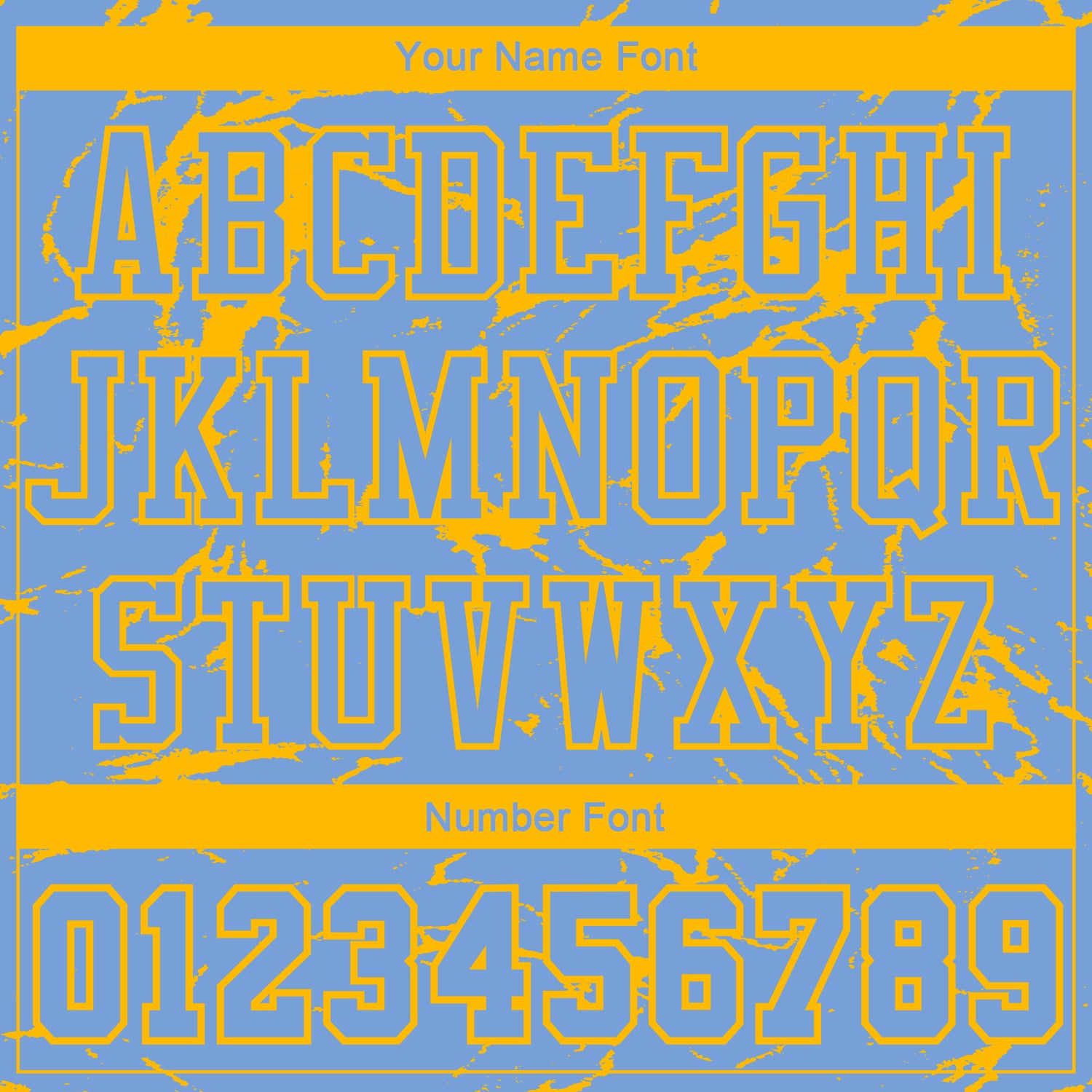 Custom Light Blue Gold Abstract Grunge Art Round Neck Sublimation Basketball Suit Jersey