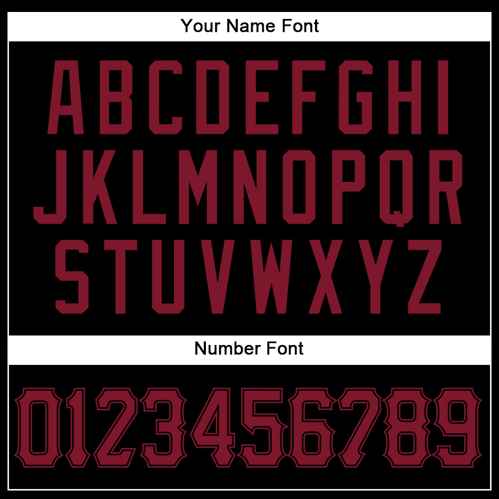 Custom Black Crimson Authentic Baseball Jersey