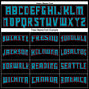 Custom Black Teal-Red Authentic Baseball Jersey