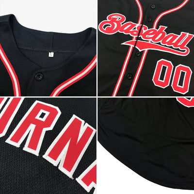 Custom Black White-Teal Authentic Baseball Jersey