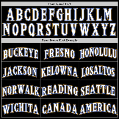 Custom Black White Old Gold-Royal Authentic Baseball Jersey