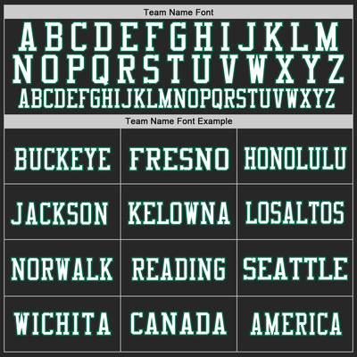 Custom Black White-Kelly Green Mesh Authentic Throwback Football Jersey