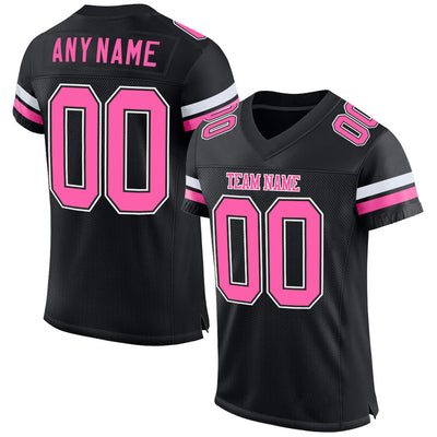 black and white american football jersey