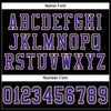 Custom Black Purple-Cream Mesh Authentic Football Jersey