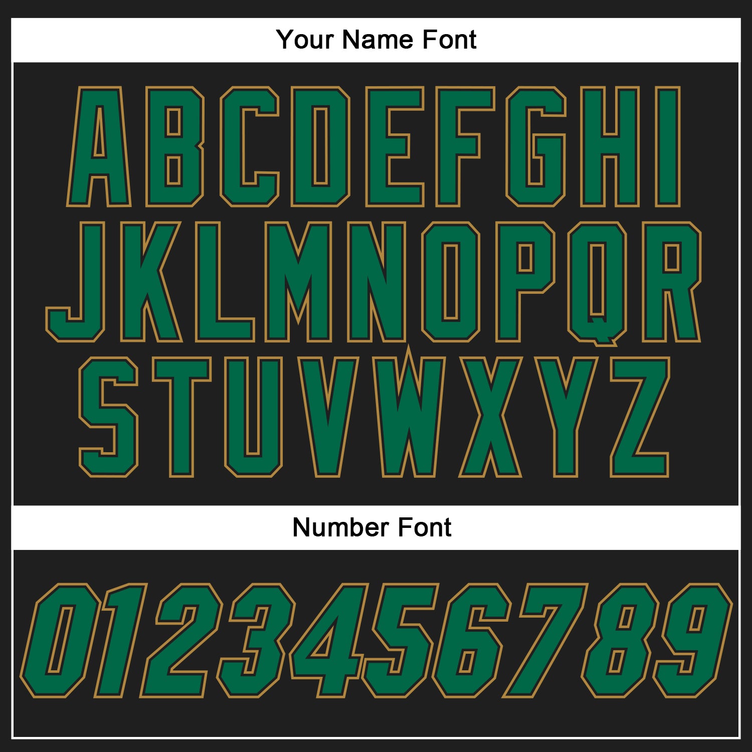 Custom Black Kelly Green-Old Gold Authentic Baseball Jersey