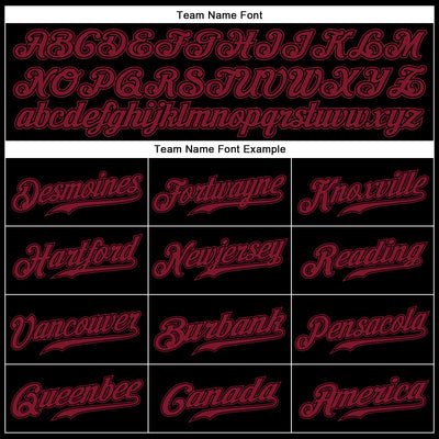 Custom Black Crimson Authentic Sleeveless Baseball Jersey