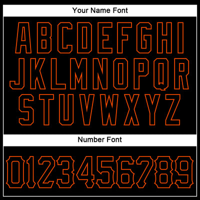 Custom Black Black-Orange Authentic Sleeveless Baseball Jersey