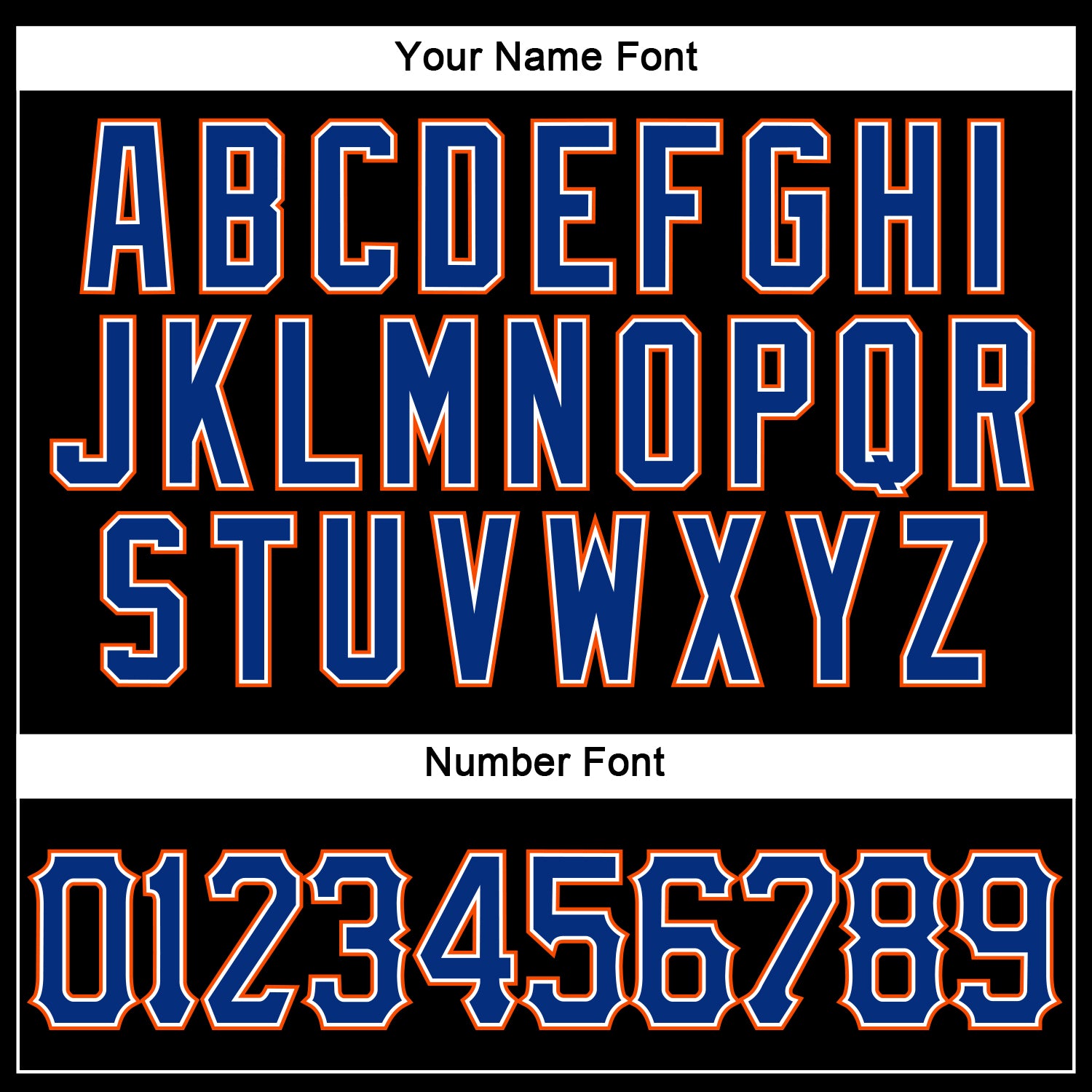 Custom Black Royal-Orange Authentic Sleeveless Baseball Jersey