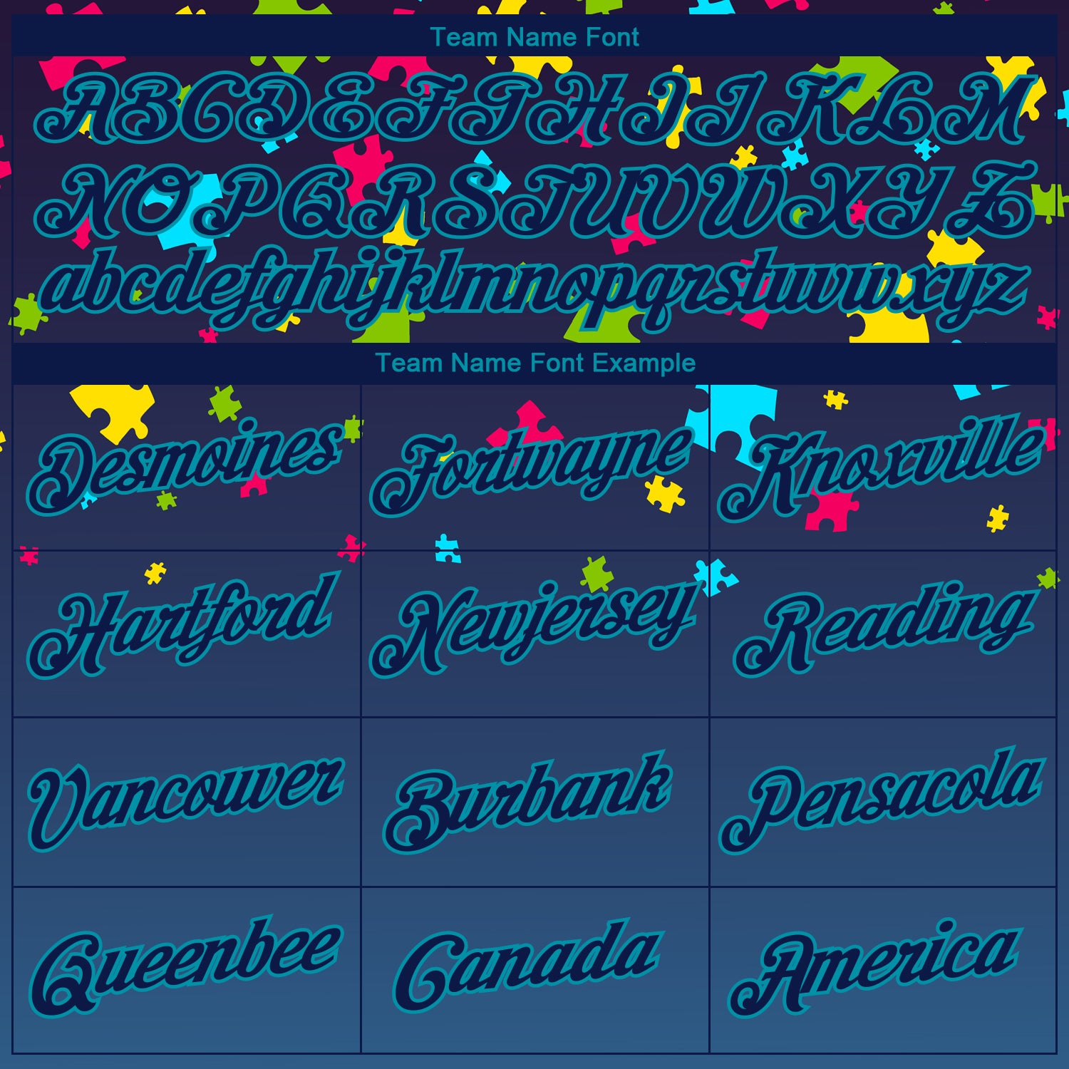 Custom Black Navy-Teal 3D Pattern Design Autism Awareness Puzzle Pieces Authentic Basketball Jersey