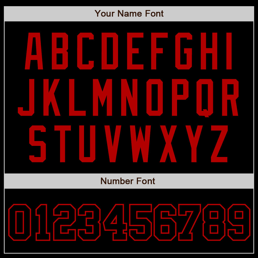 Custom Black Black-Red Authentic Baseball Jersey