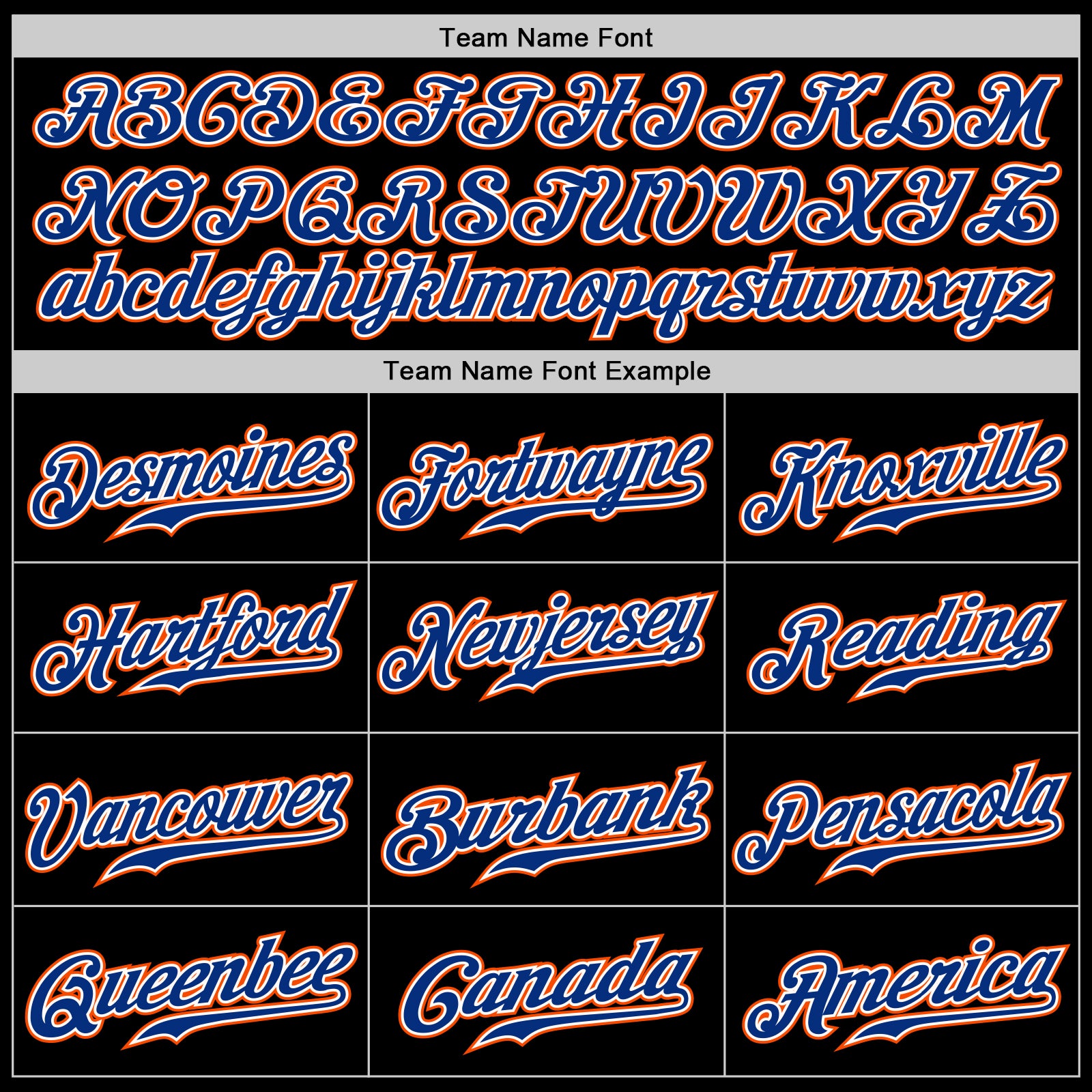 Custom Black Royal Pinstripe Royal-Orange Authentic Baseball Jersey
