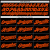 Custom Black Orange Pinstripe Orange-Black Authentic Baseball Jersey