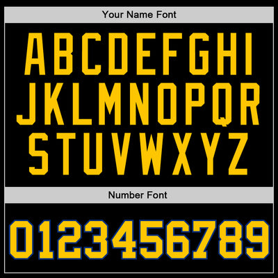 Custom Black Gold-Royal Authentic Throwback Basketball Jersey