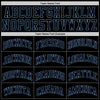 Custom Black Black-Light Blue Authentic Throwback Basketball Jersey