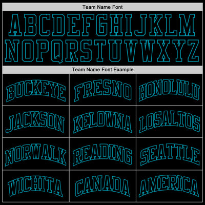 Custom Black Black-Teal Authentic Throwback Basketball Jersey