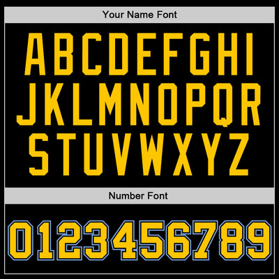 Custom Black Gold-Light Blue Authentic Throwback Basketball Jersey